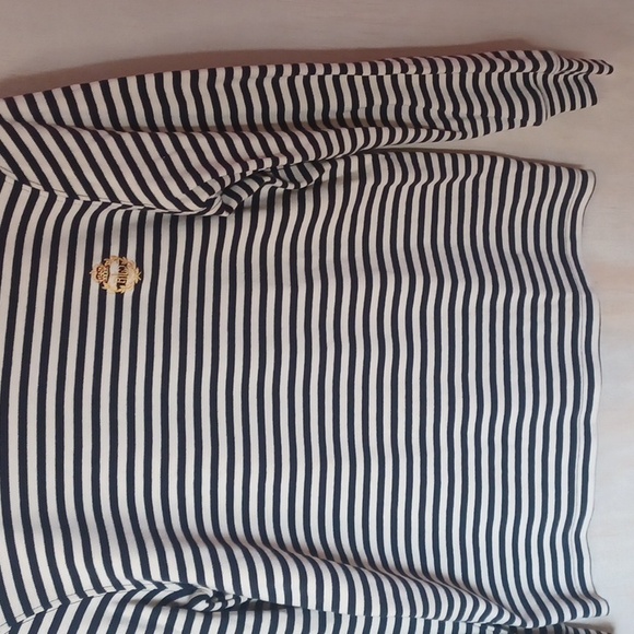 Lauren Ralph Lauren Striped Turtleneck, Embroidered Crest Size P/P Vintage - Picture 6 of 11